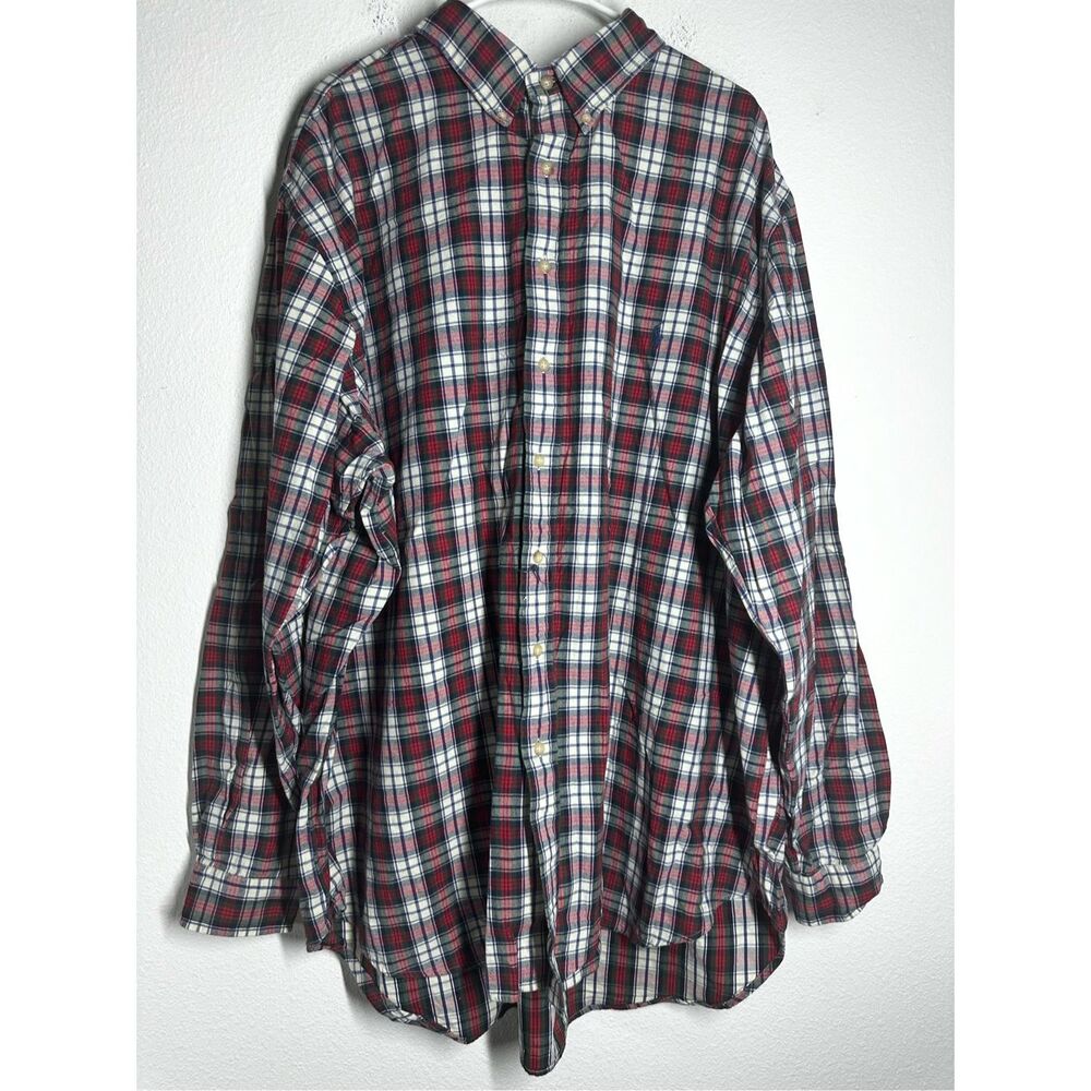 Polo Ralph Lauren Jeans Co Plaid Long Sleeve Button Down Shirt Men Sz 3XL *Notes